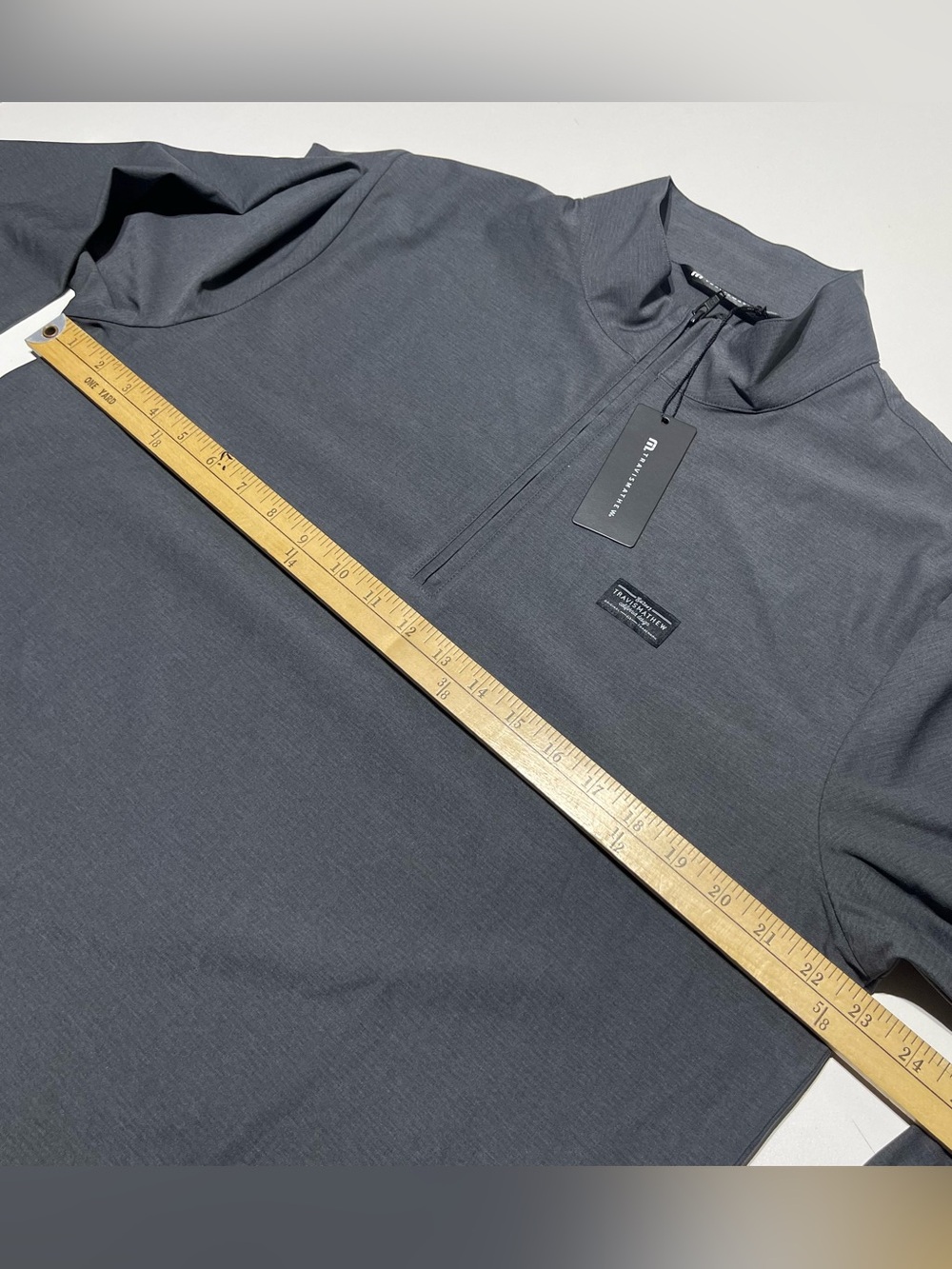 Travis Mathew Flight Tracker Half Zip Pullover Gray NWT Men’s Size L Golf - Picture 6 of 8